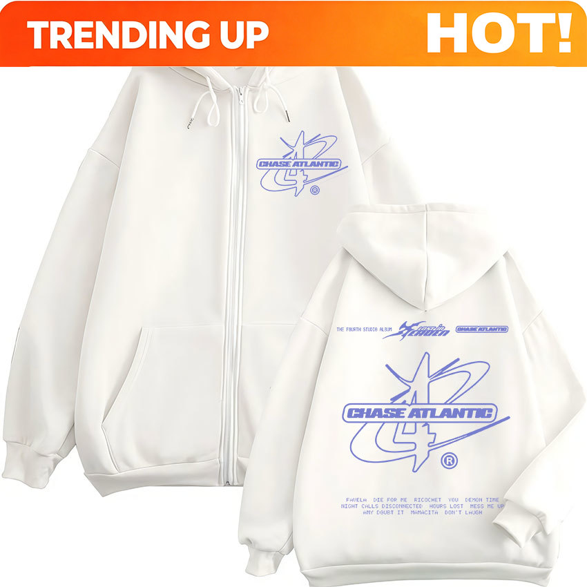 Mens Fashion Zip Up Hoodies - 록 밴드 체이스 애틀랜틱 로스트 인