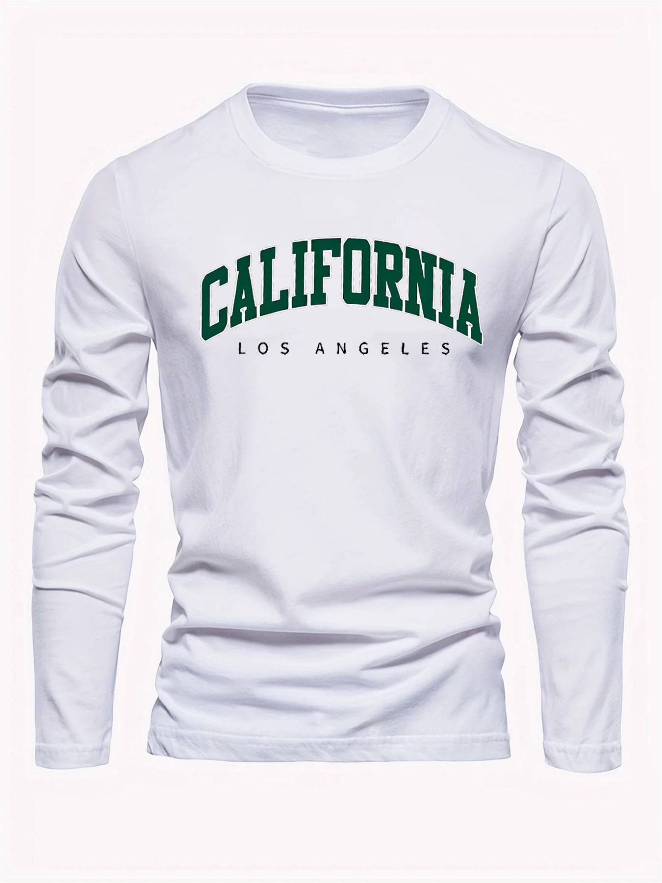 Men'S Fashion T Shirts - 100% 순면 소재의 남성용 긴팔 라운드넥