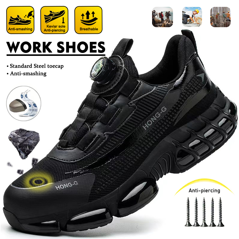 Mens Fashion Trainers - 세련된 디자인의 회전 버클이 달린 작업용