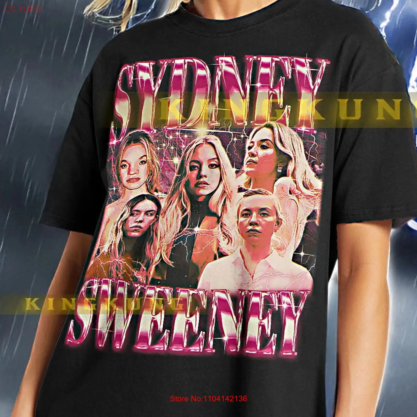 Men'S Fashion Sydney - SYDNEY SWEENEY T 셔츠 빈티지 레트로
