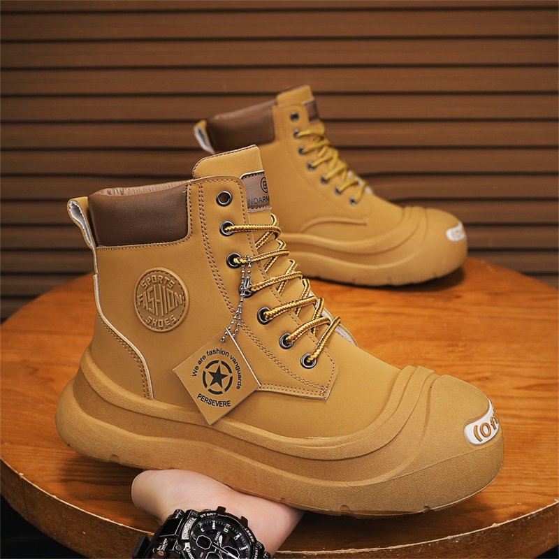 Mens Fashion Trainers - 반바지 앵클 부츠 스타일리시하고 편안한 하이탑
