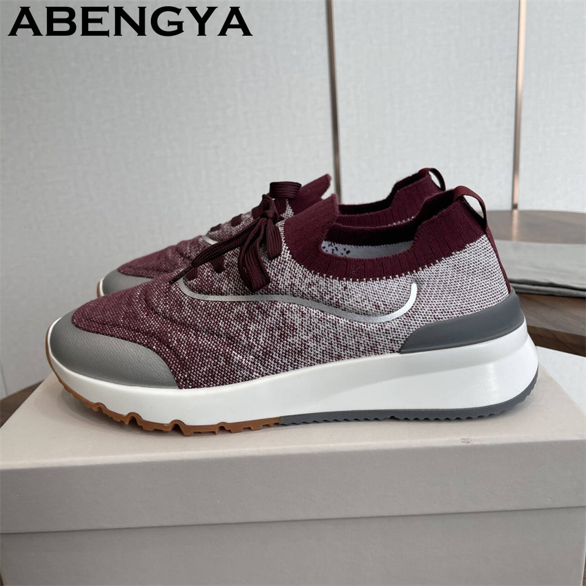 Mens Fashion Trainers - 남성용 새로운 멀티 컬러 니트 로퍼