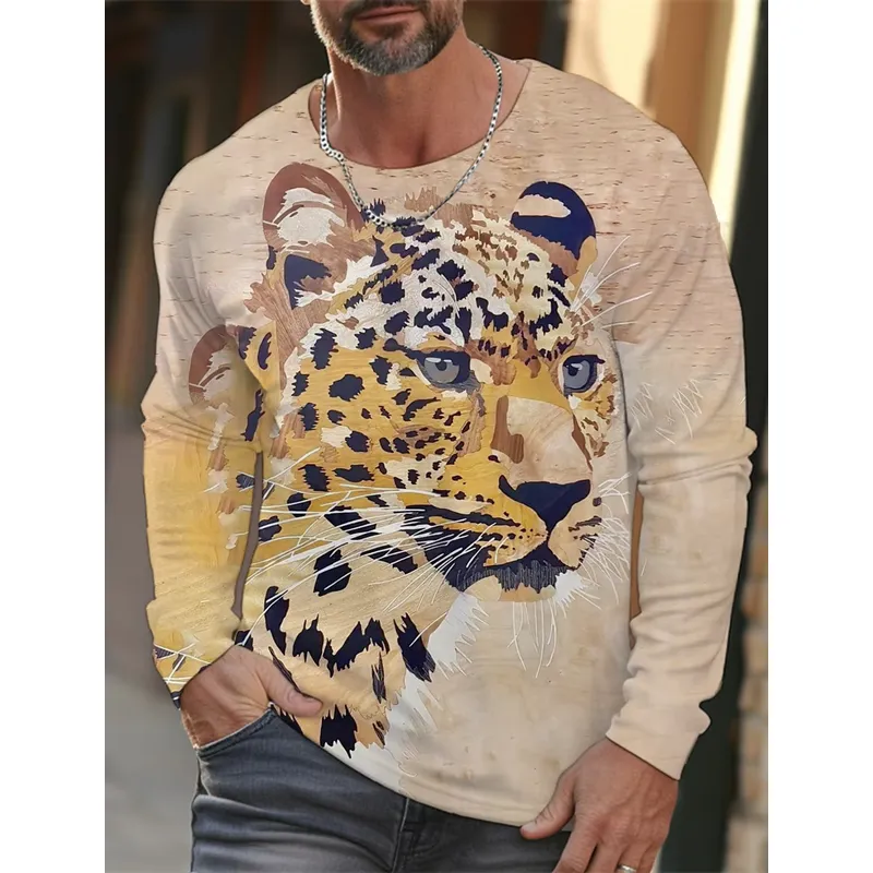 3D 프린팅 기법으로 제작된 캐주얼한 긴팔 남성용 티셔 - Mens Fashion Clothes 리뷰 및 가격