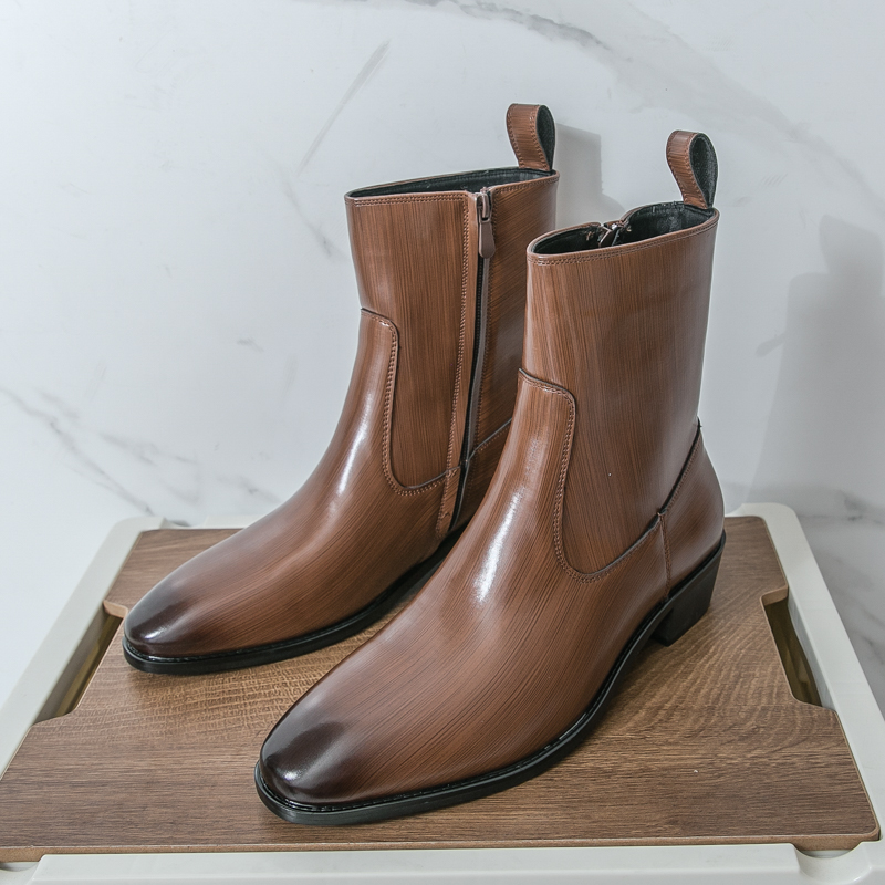 클래식 편안한 앵클 부츠 패션 남성 캐주얼 가죽 첼시  - Men'S Fashion News 리뷰 및 가격
