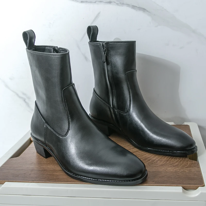클래식 편안한 앵클 부츠 패션 남성 캐주얼 가죽 첼시  - Men'S Fashion News 리뷰 및 가격