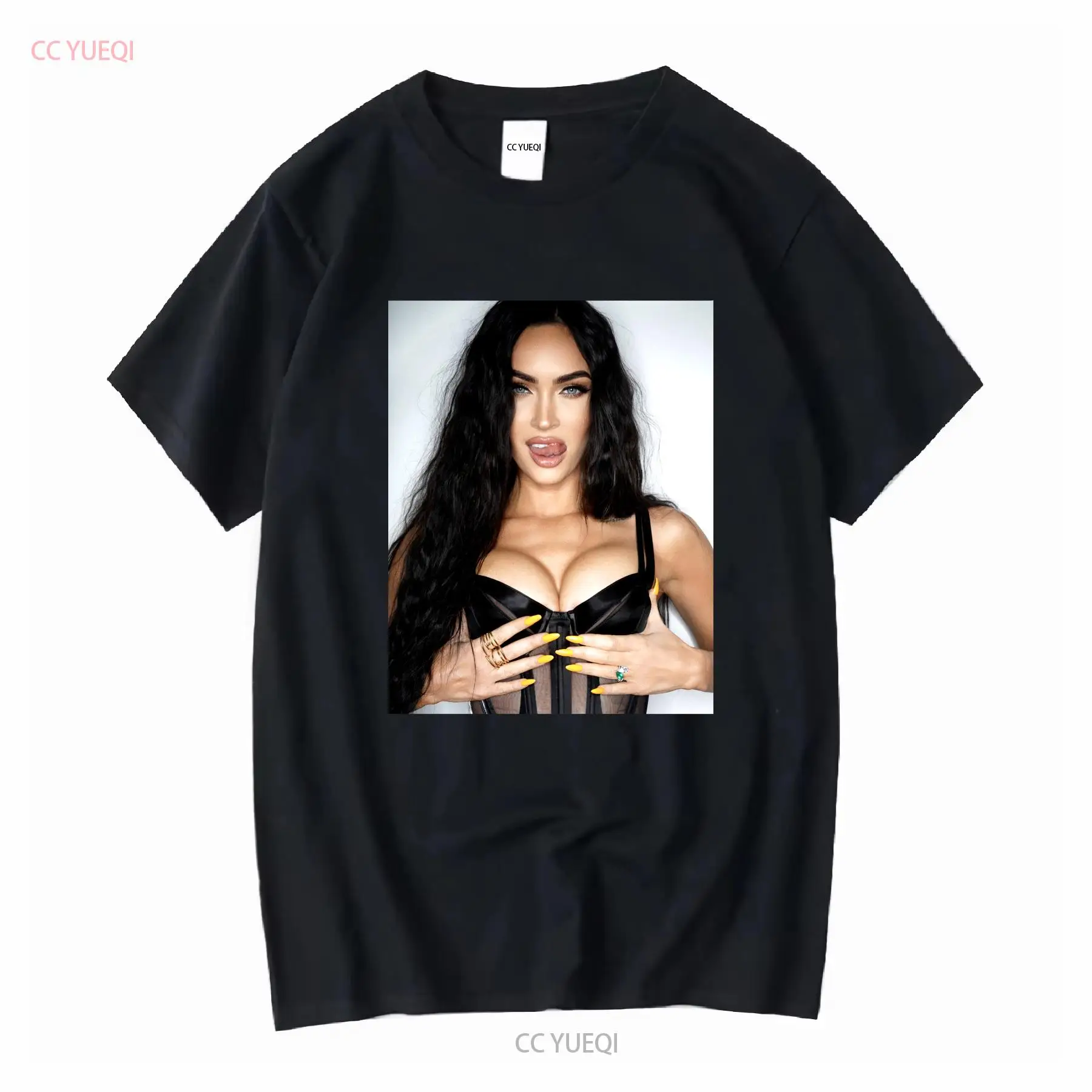 Megan Fox T 셔츠 포스터 긴 또는 짧은 소매  - Poster Men Fashion 리뷰 및 가격