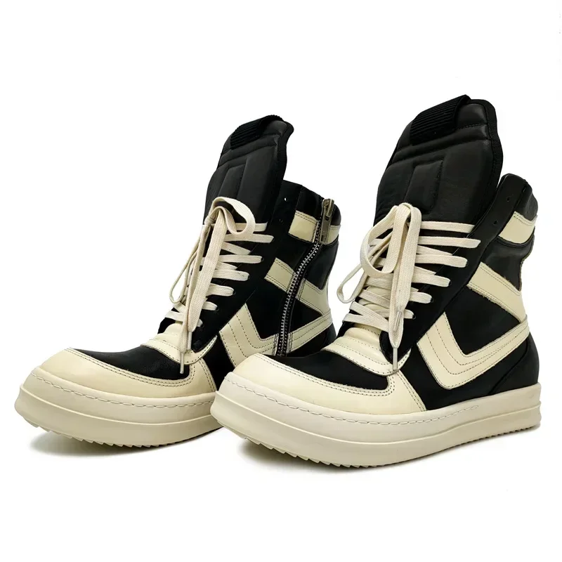 스트리트 스타일 여성 앵클 부츠 천연 가죽 고품질 남성 - Mens Fashion Trainers 리뷰 및 가격