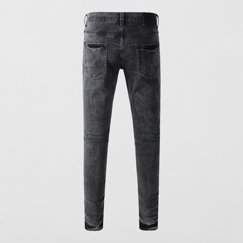 Y2K 스타일 남성용 슬림핏 스트레치 청바지, 트렌디한 - Men'S Fashion Grey Jeans 리뷰 및 가격