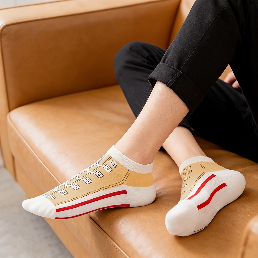 5 쌍 남성 여름 얇은 면 보트 양말 통기성 땀 흡수  - Socks Ankle Men 리뷰 및 가격