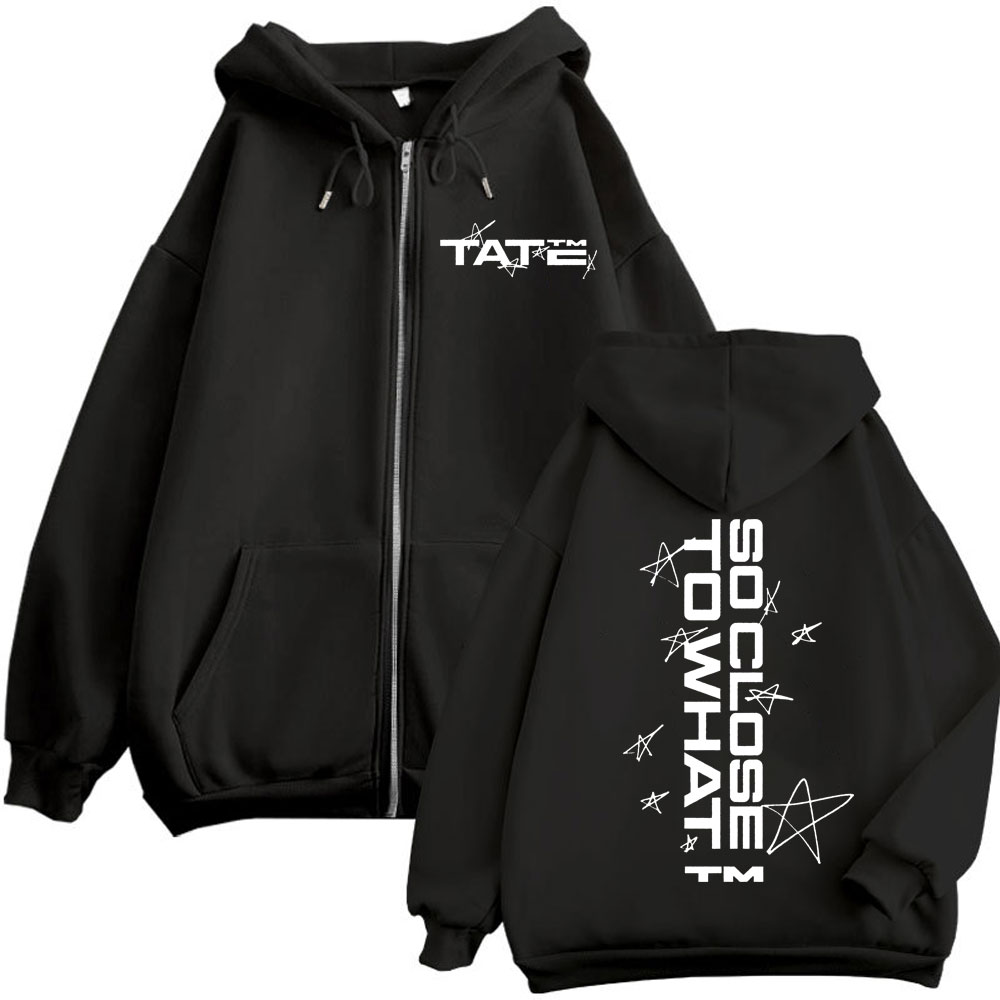 Tate McRae So Close To What 프린 - Mens Fashion Zip Up Hoodies 리뷰 및 가격