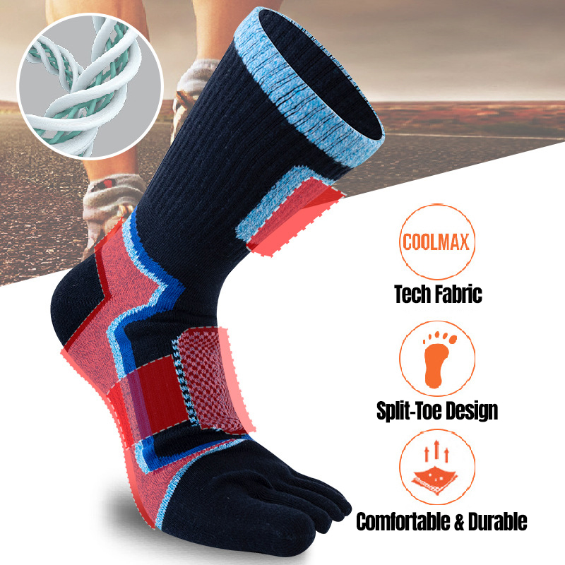 1/3/5 쌍 발가락 스포츠 짧은 양말 남자 두꺼운 압 - Socks Ankle Men 리뷰 및 가격