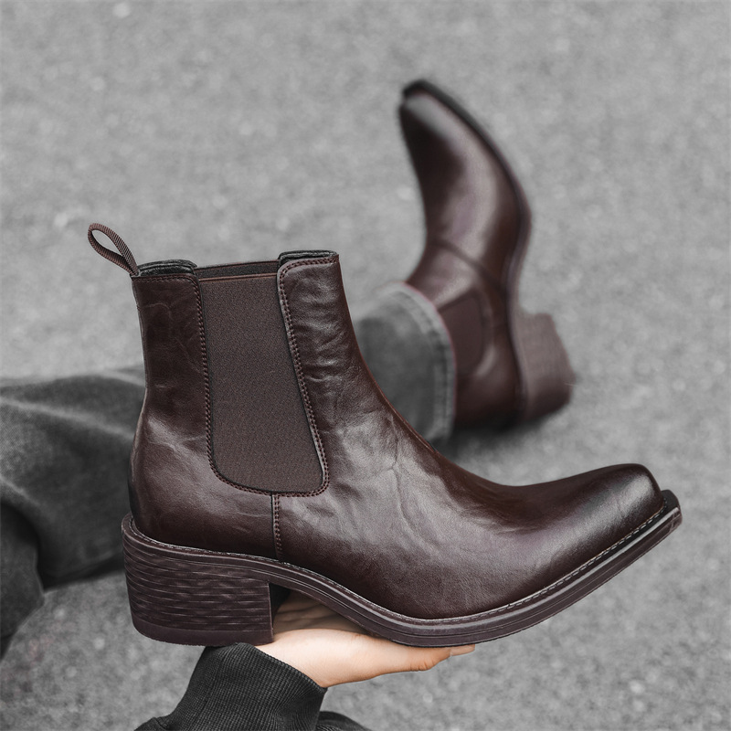 대형 사이즈 남성 패션 펑크 록 하이 첼시 부츠 블랙  - Men'S Fashion News 리뷰 및 가격