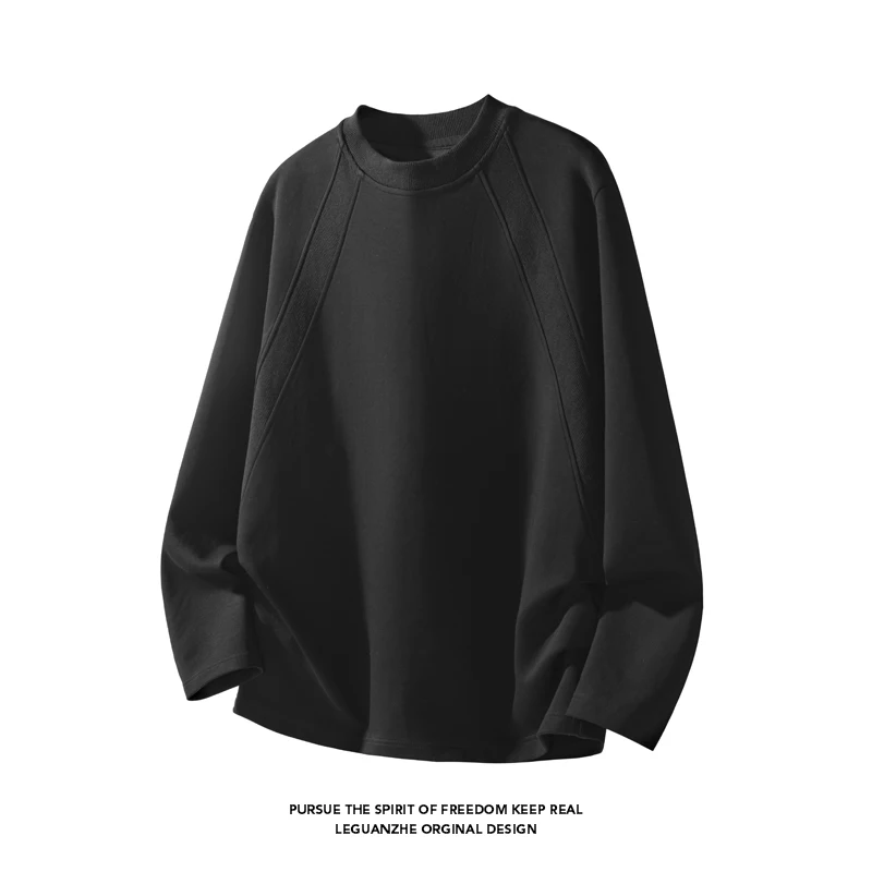 남성 패션 래글런 심 크루넥 긴소매 티셔츠 오버사이즈  - Men'S Fashion T Shirts 리뷰 및 가격