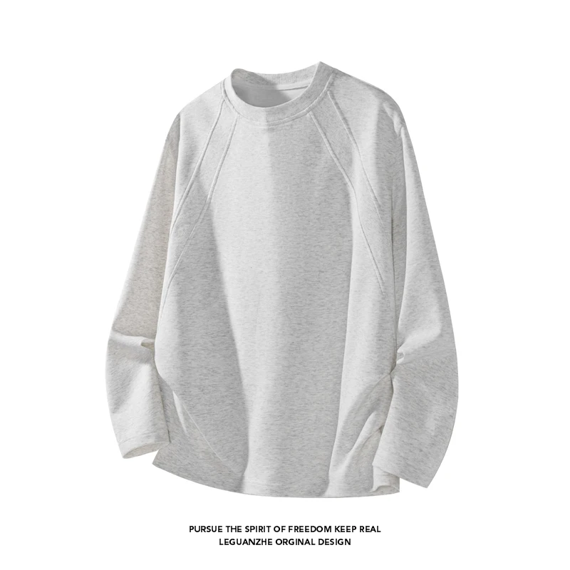 남성 패션 래글런 심 크루넥 긴소매 티셔츠 오버사이즈  - Men'S Fashion T Shirts 리뷰 및 가격