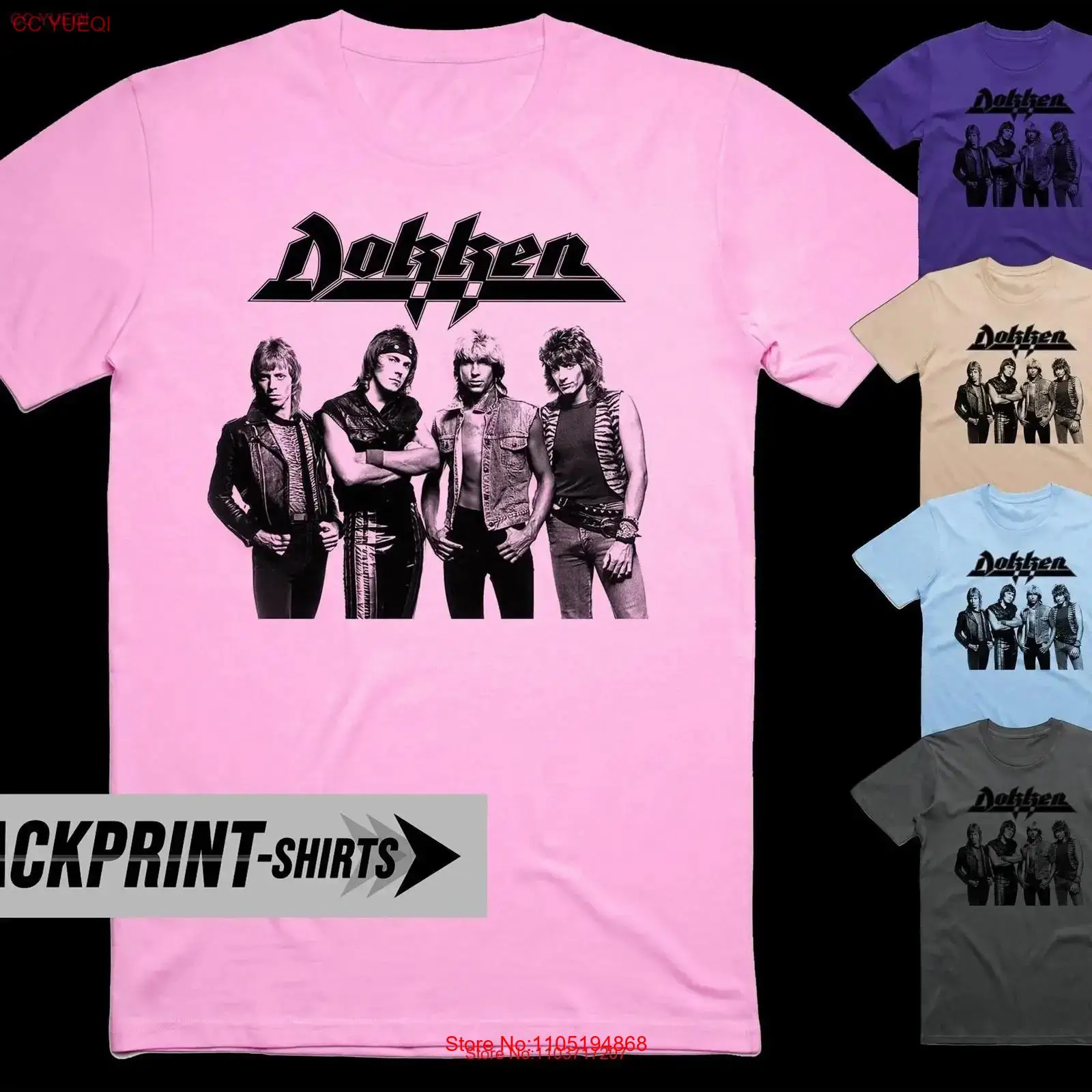 Dokken T 셔츠 코튼 남성용 모든 사이즈 S 5X - Poster Men Fashion 리뷰 및 가격